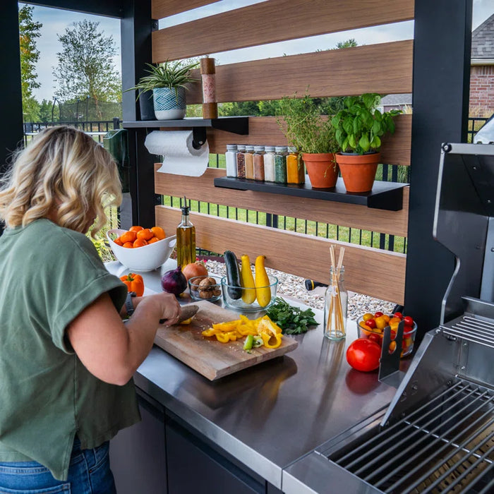 Outdoor Küche mit Grillstation & Überdachung